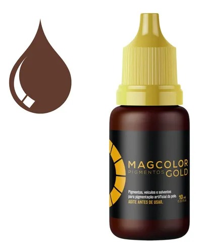 Pigmento Mag Color Gold 10ml - Castanho Escuro Intenso