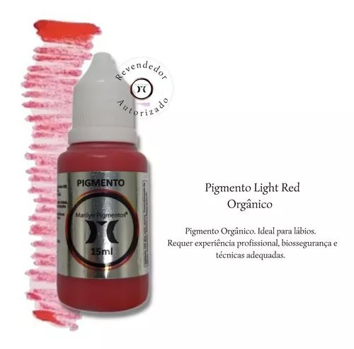 Pigmento Marilyn 15ml Micropigmentação Boca Sobrancelhas - Vermelho Claro