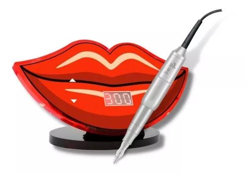 Dermografo Sharp 300 Pro Prata Dermocamp + Controle Kiss