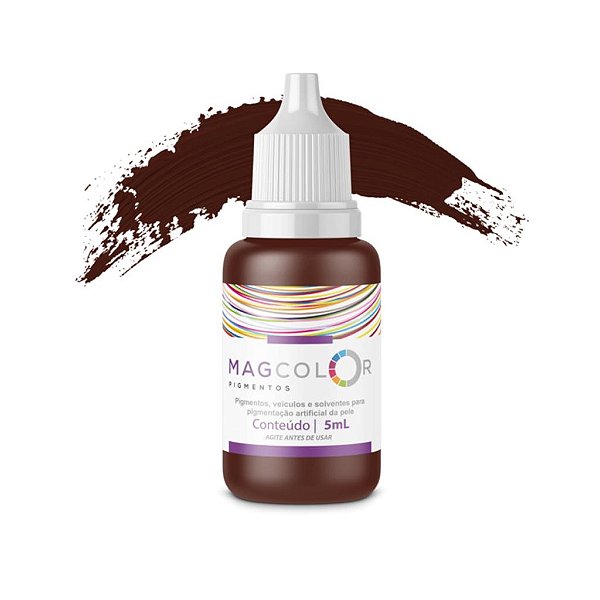 Pigmento MagColor 5ml Micropigmentação - Castanho Escuro Intenso