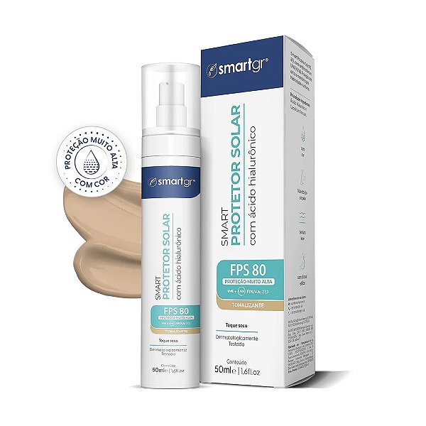 Smart Protetor Solar FPS 80 Tonalizante - 50 ml Smart GR