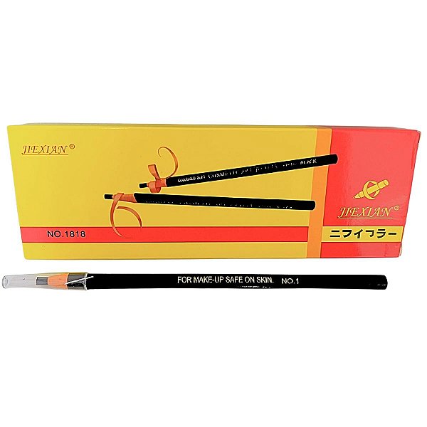 Lápis Dermatografico Caixa Com 12 Unidades Para Sobrancelhas