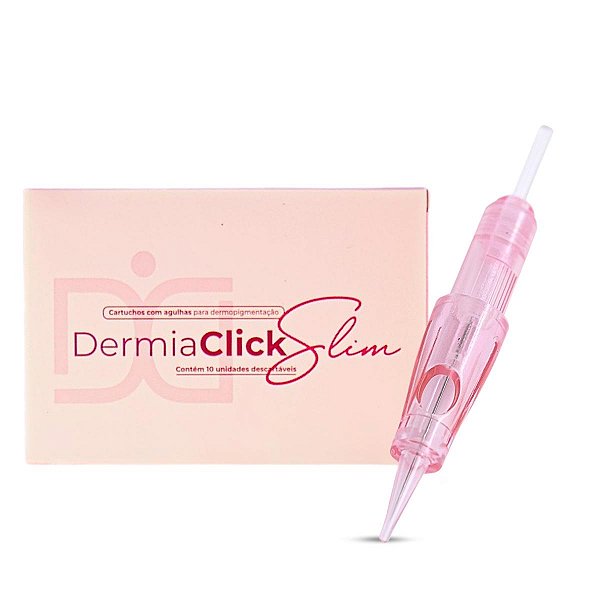 Cartucho Agulha Dermia Click Slim Fácil Encaixe 1rl 0,30mm