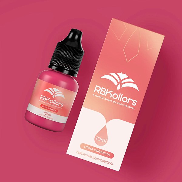 Pigmento Orgânico para Micropigmentação Rosa Intenso 10ml - Darling RBKollors