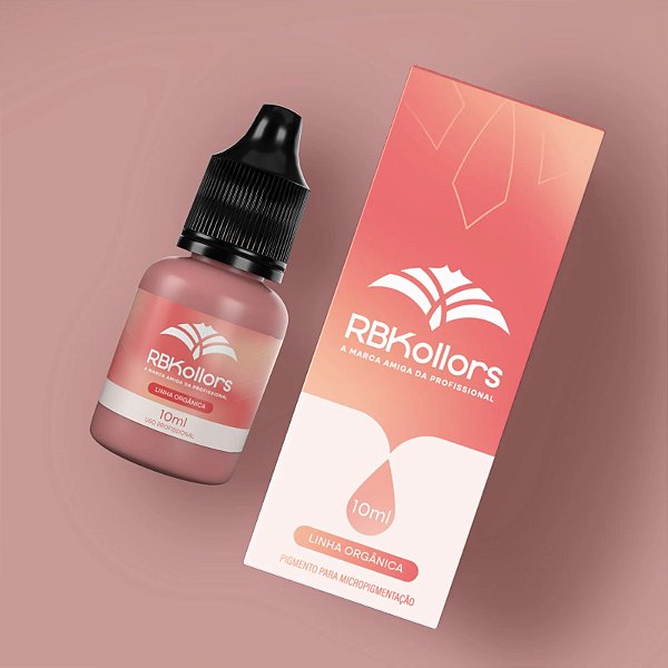 Pigmento Orgânico para Micropigmentação Rosa Claríssimo 10ml - Full Lips RBKollors
