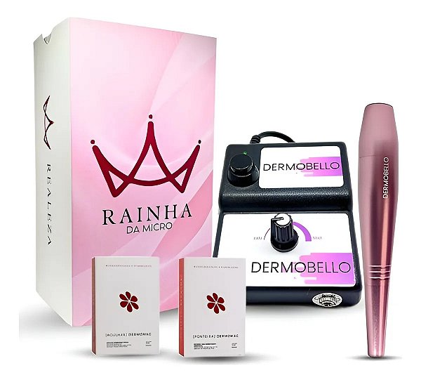 Dermografo Dermomag Junior Dermobello Rainha C/20 Agulhas 20 Ponteiras + brinde