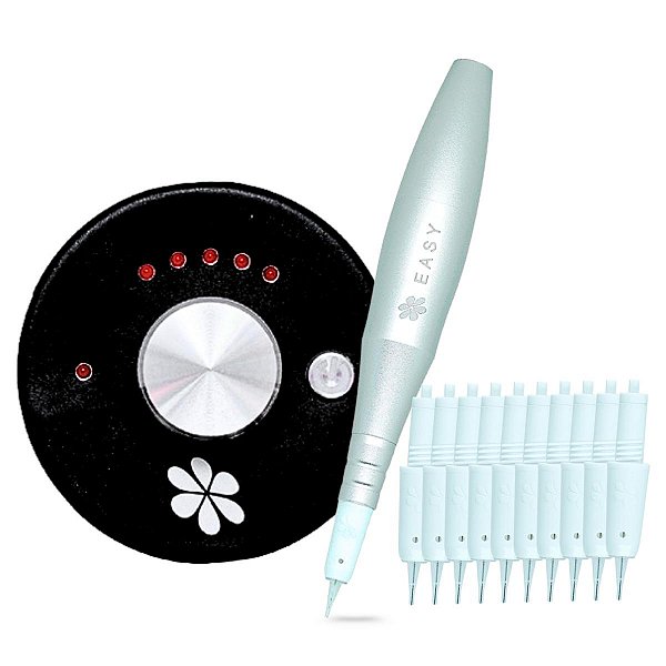 Dermografo Dermomag Pen Easy Fonte Analogica + 10 Agulhas