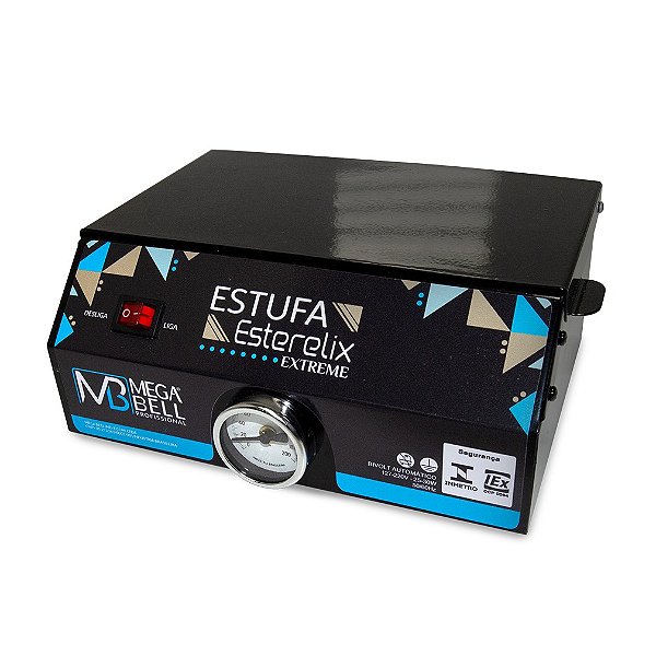 Estufa Esterelix Extreme C/ Termômetro Preta Mega Bell