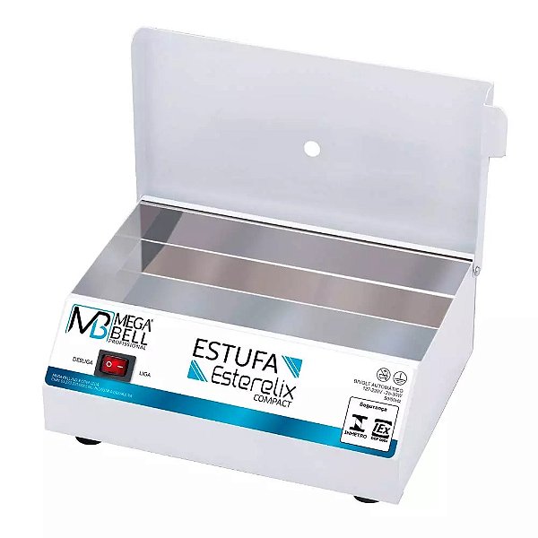 Estufa Mega Bell Esterelix Inox Compacta Branca 30w Manicure
