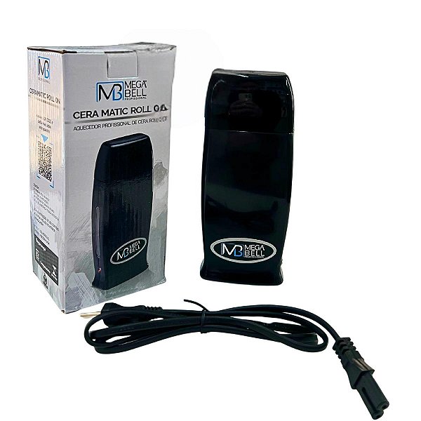 Aquecedor Roll-on Cera Quente Depilador Elétrico Mega Bell Cor Preto Bivolt Automático - 110v/220v