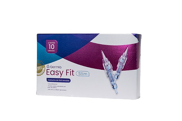 Cartucho Dermia Easy Click Slim 20 Agulhas 3rl 0,25mm