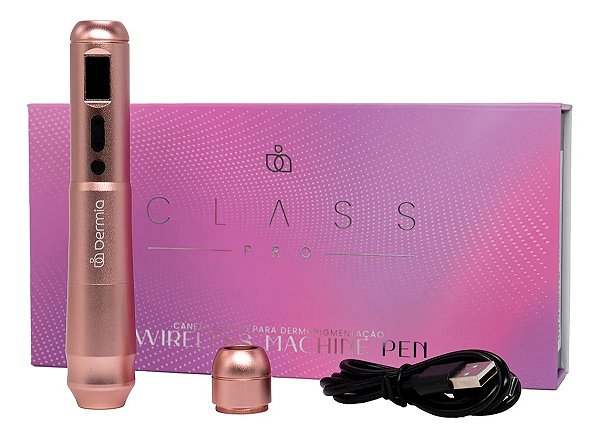 Dermografo Dermia Class Pro + 10 Cartuchos Dermia Lançamento