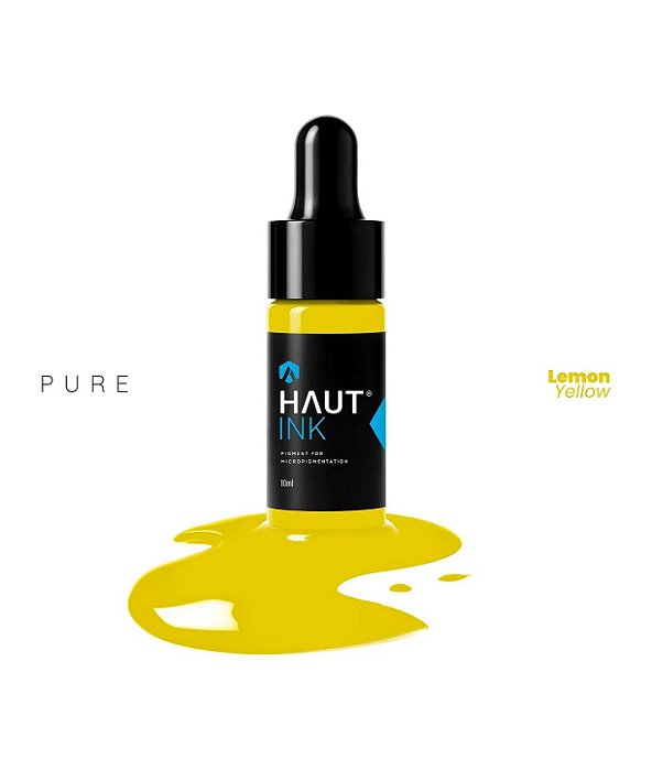 Pigmento Haut Ink Lemon Yellow 10ml Micropigmentação Amarelo