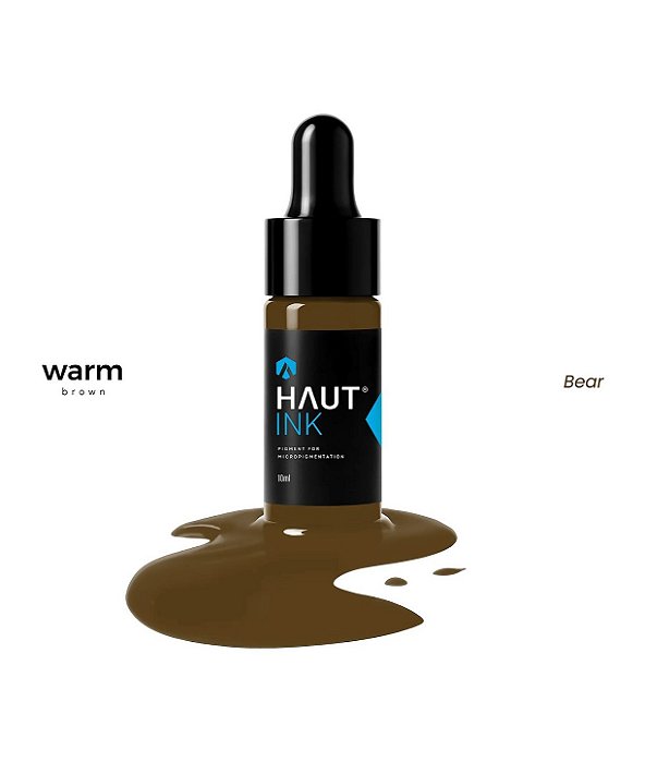 Pigmento Haut Ink Cor Bear 10ml - Warm Brown Castanho Escuro