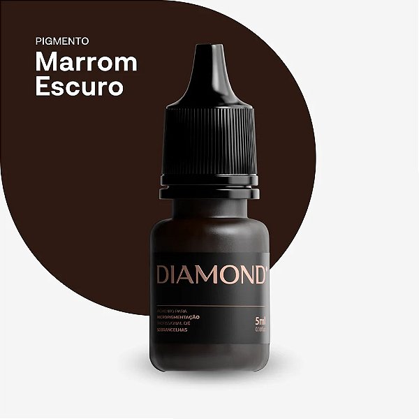Pigmento Diamond Mineral Marrom Escuro 5ml