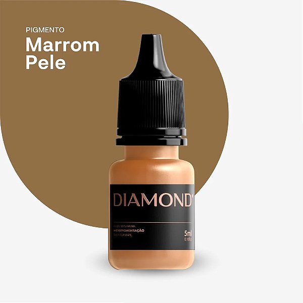 Pigmento Diamond Mineral Marrom Pele 5ml