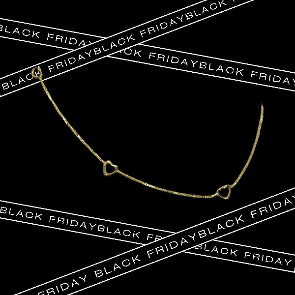 Colar de coração vazado