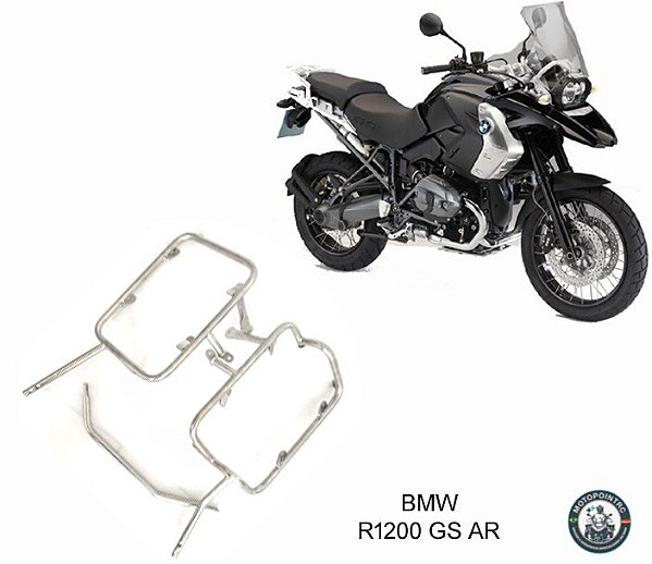 SUPORTE BAUS PARA ALFORGE / MALAS *AÇO INOX* BMW R1200 GS AR 2005 a 2012 MOTOPOINTRC