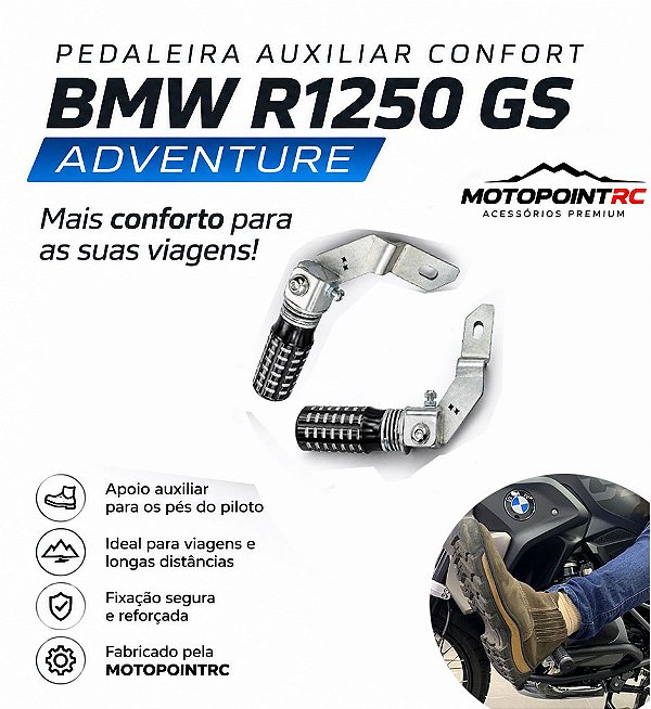 Pedaleira De Apoio Pés Pedaleira Confort BMW R1250 GS Adventure – MOTOPOINTRC