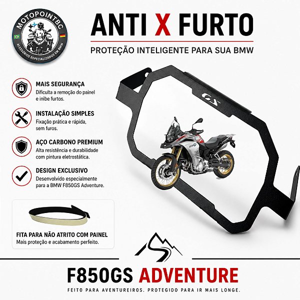 Proteção Anti Furto TFT BMW F850GS Adventure