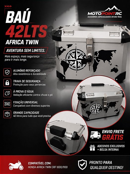 BAU CENTRAL 42L HONDA AFRICA TWIN CRF1100L