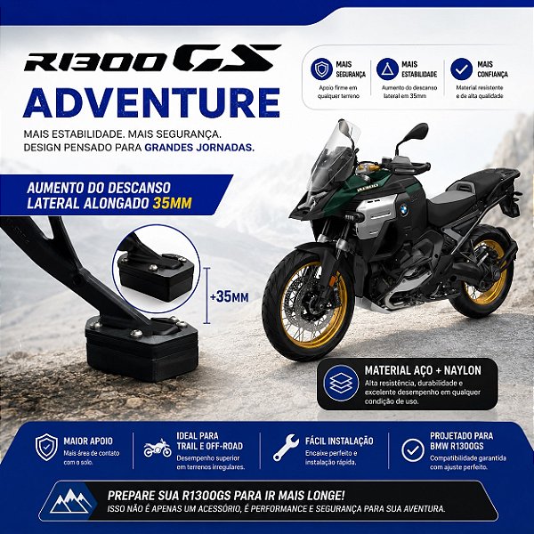 EXTENSOR ALONGADO LATERAL BMW R1300 GS ADVENTURE MOTOPOINTRC