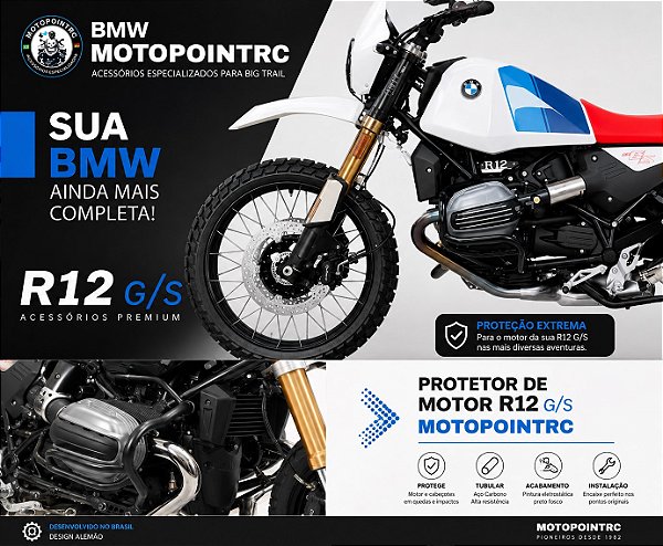 Protetor de Motor BMW R12 G/S Motopointrc
