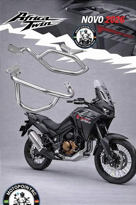 PROTETOR MOTOR HONDA AFRICA TWIN CRF 1100 2026 INOXIDAVEL