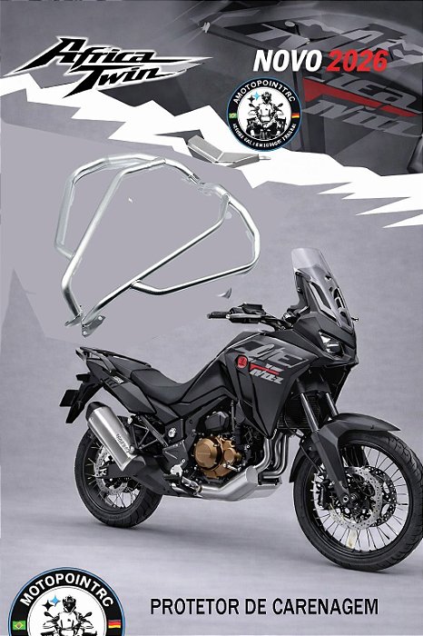 PROTETOR CARENAGEM AFRICA TWIN 2026 INOXIDAVEL