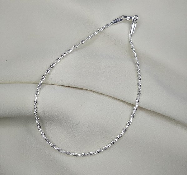 Pulseira fio torcido prata 925