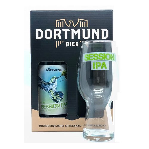 Kit Cerveja Dortmund 473ml Session Ipa Com Copo