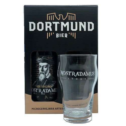 Kit Cerveja Dortmund 600ml Nostradamus Com Copo