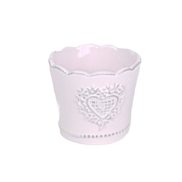 Vaso ceramica Mini Rosa | 7 larg x 6 alt x 7 prof
