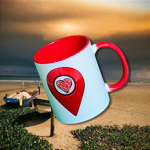 Caneca Longe dos olhos, perto do coração!