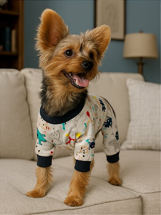 DOG'S BRANCO - Pijama de Cachorr