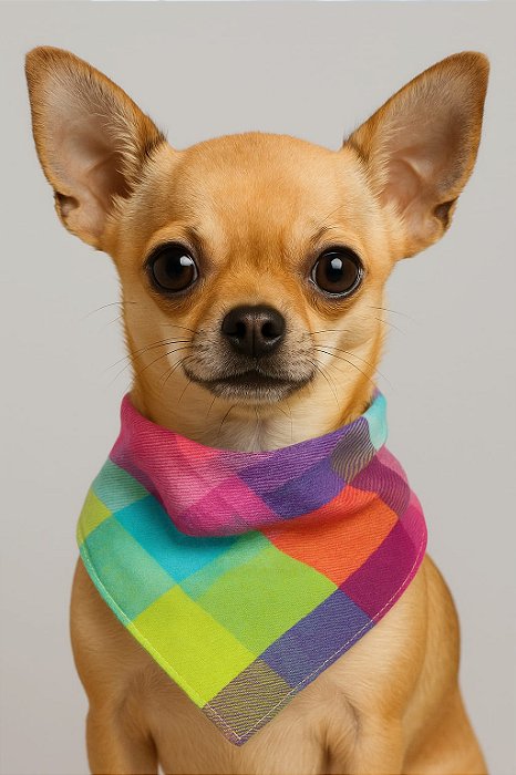 Bandana Pet - XADREZ COLORS