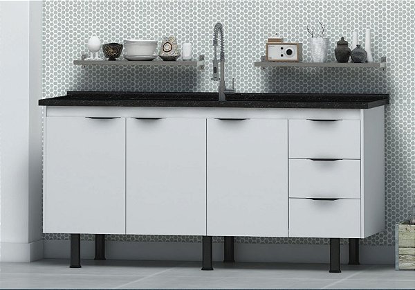 Gabinete Madeira Branco 01151 1.94MT
