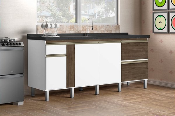 Gabinete Madeira Avelato/Branco 31051 1.94MT