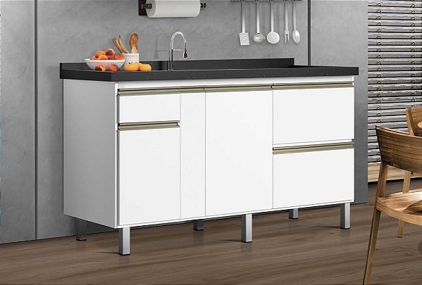 Gabinete Madeira Branco 310311 1.44MT