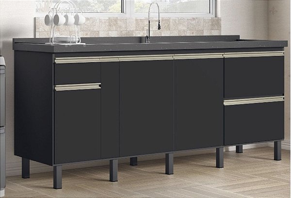 Gabinete Madeira Preto 310522 1.94MT