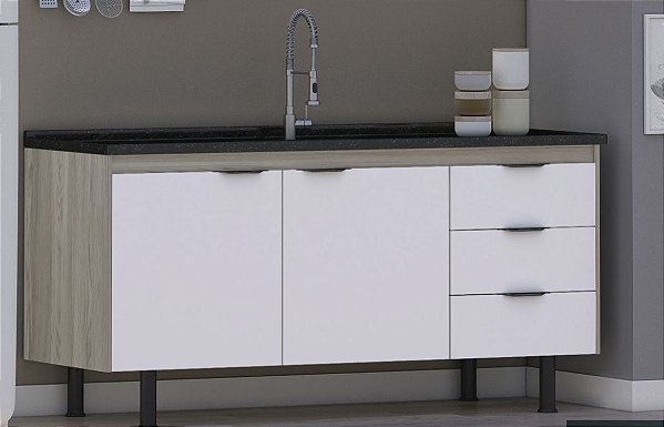 Gabinete Madeira Madeirado/branco 316241 1.14MT