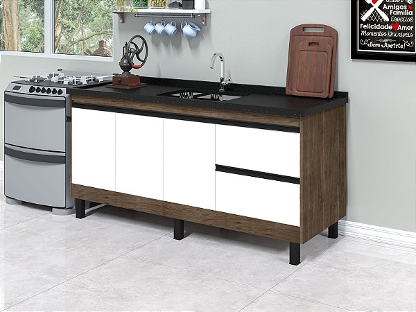 Gabinete Madeira Avelato/Branco 33831 1.44MT