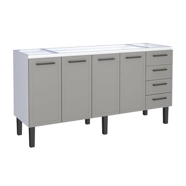 Gabinete aço Cinza 1.74MT 027422