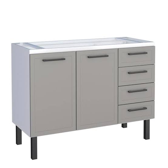 Gabinete aço Cinza 1.17MT 027222