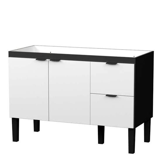Gabinete Madeira Preto/Branco 353221 1.14MT