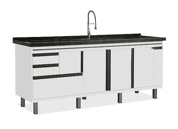 Gabinete Madeira Branco 35551 1.94MT