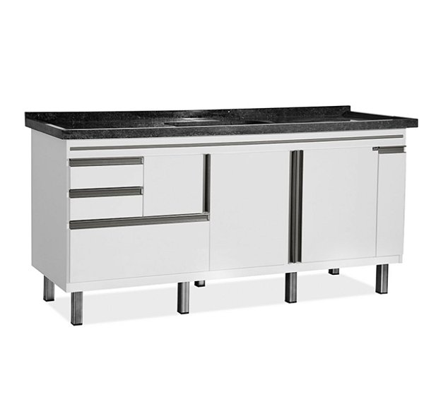 Gabinete Madeira Branco 35541 1.74MT