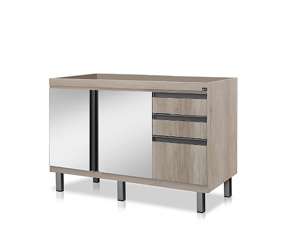 Gabinete Madeira Barrique/Espelhado 35624 1.14MT
