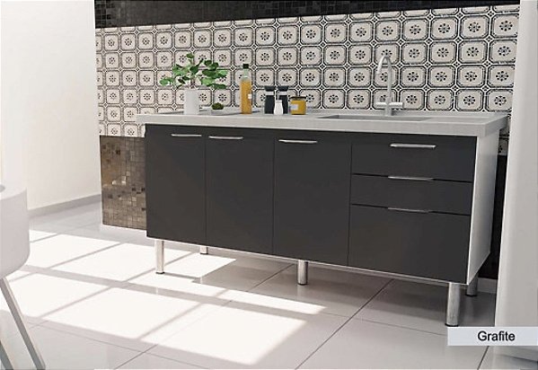 Gabinete Madeira Grafite 378322 1.44MT