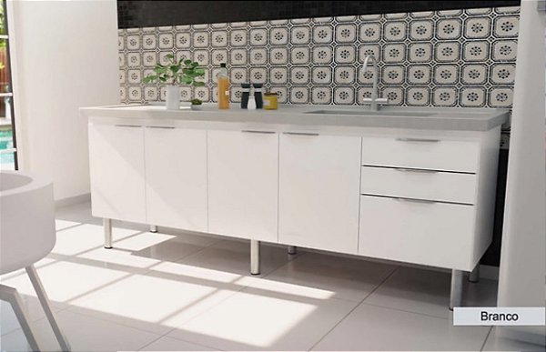 Gabinete Madeira Branco 37851 1.94MT